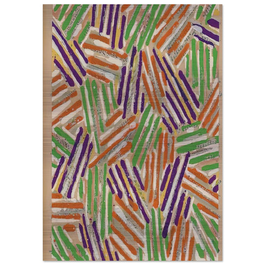 UNTITLED ULAE S13 - Jasper Johns Brushed Aluminum Print - 70x100 cm / 28x40 inches | Jasper Johns Aluminum Print | Jasper Johns Prints