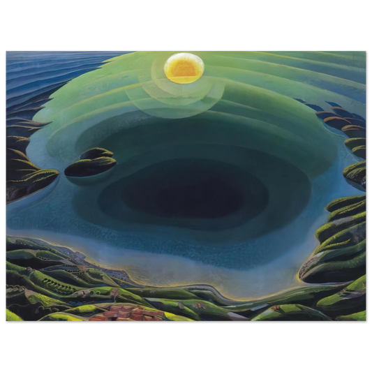 Gerardo Dottori - Aurora sul Golfo - 1935  75x100 cm / 30x40inches Fine Art Poster