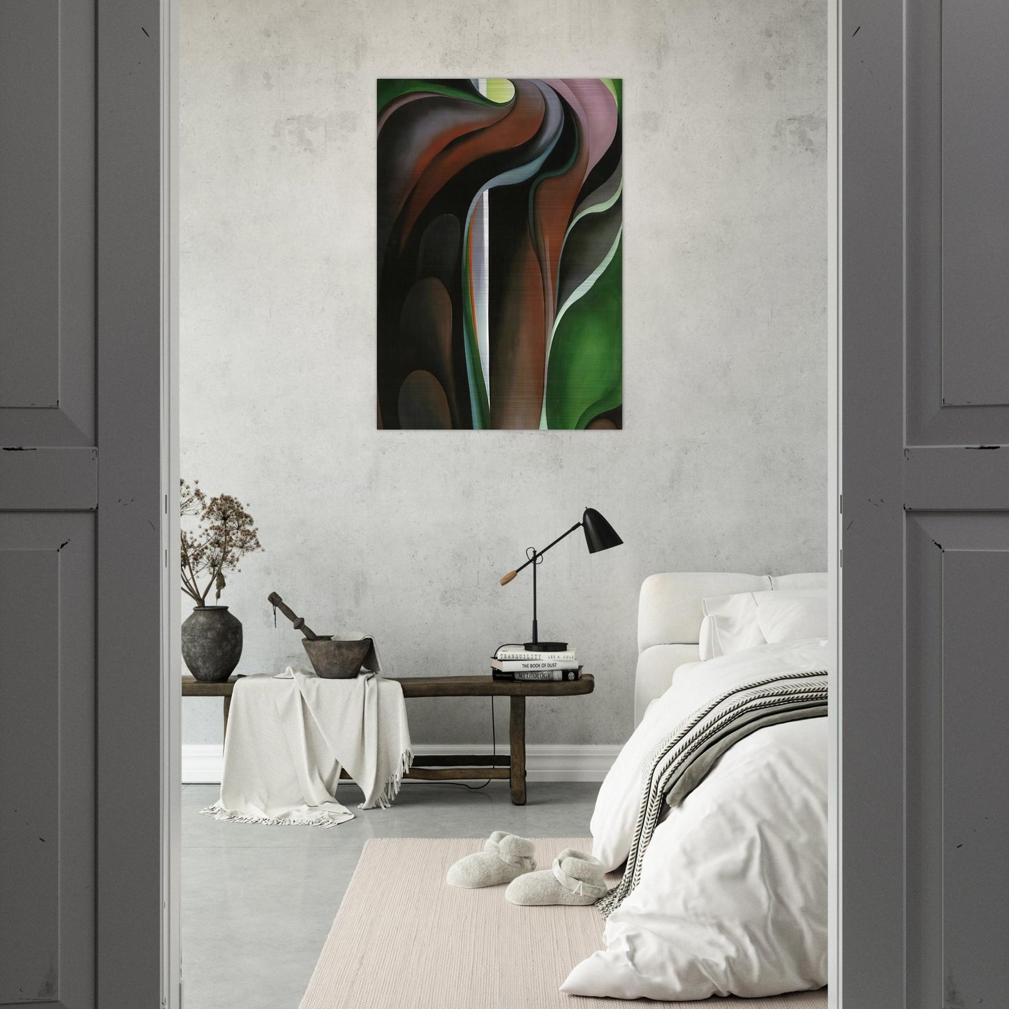 Jack-in-the-Pulpit ?V - Georgia O'Keeffe Brushed Aluminum Print - 70x100 cm / 28x40 inches | Georgia O'Keeffe Aluminum Print | Georgia O'Keeffe Prints