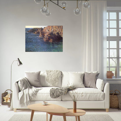 The Grotto of Port-Domois - claude monet Brushed Aluminum Print - 70x100 cm / 28x40 inches | claude monet Aluminum Print | claude monet Prints