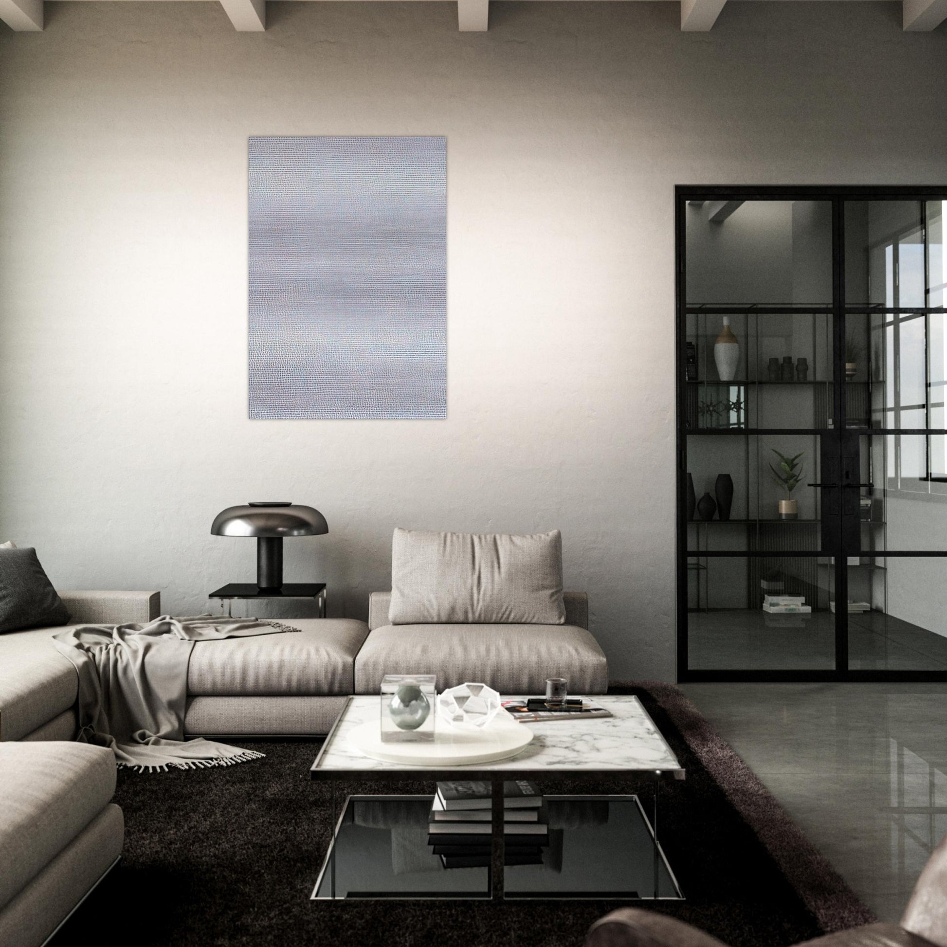 19651 - ∞, Detail 2333587 - 2336083 - Conceptual Art - Roman Opalka Brushed Aluminum Print - 70x100 cm / 28x40 inches | Roman Opalka Aluminum Print | Roman Opalka Prints
