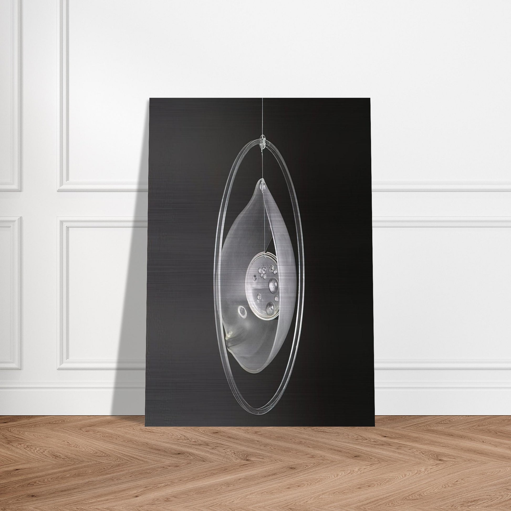 Deformación de la gota circunvalada - 1965 - Gyula Kosice Brushed Aluminum Print - 70x100 cm / 28x40 inches | Gyula Kosice Aluminum Print | Gyula Kosice Prints