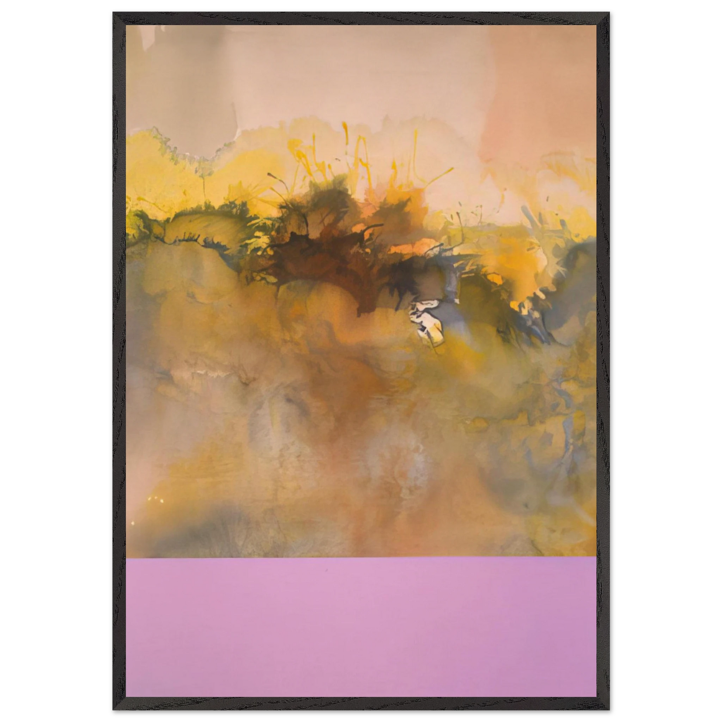 Isidiris - 1969 - Ronnie Landfield 70x100 cm / 28x40 inches Framed Art Print – Black Wooden Frame