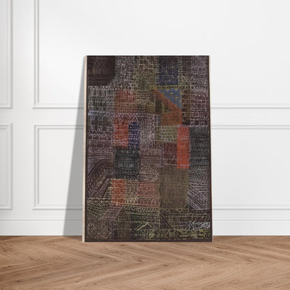STRUCTURAL II 1924 - Paul Klee Brushed Aluminum Print - 70x100 cm / 28x40 inches | Paul Klee Aluminum Print | Paul Klee Prints