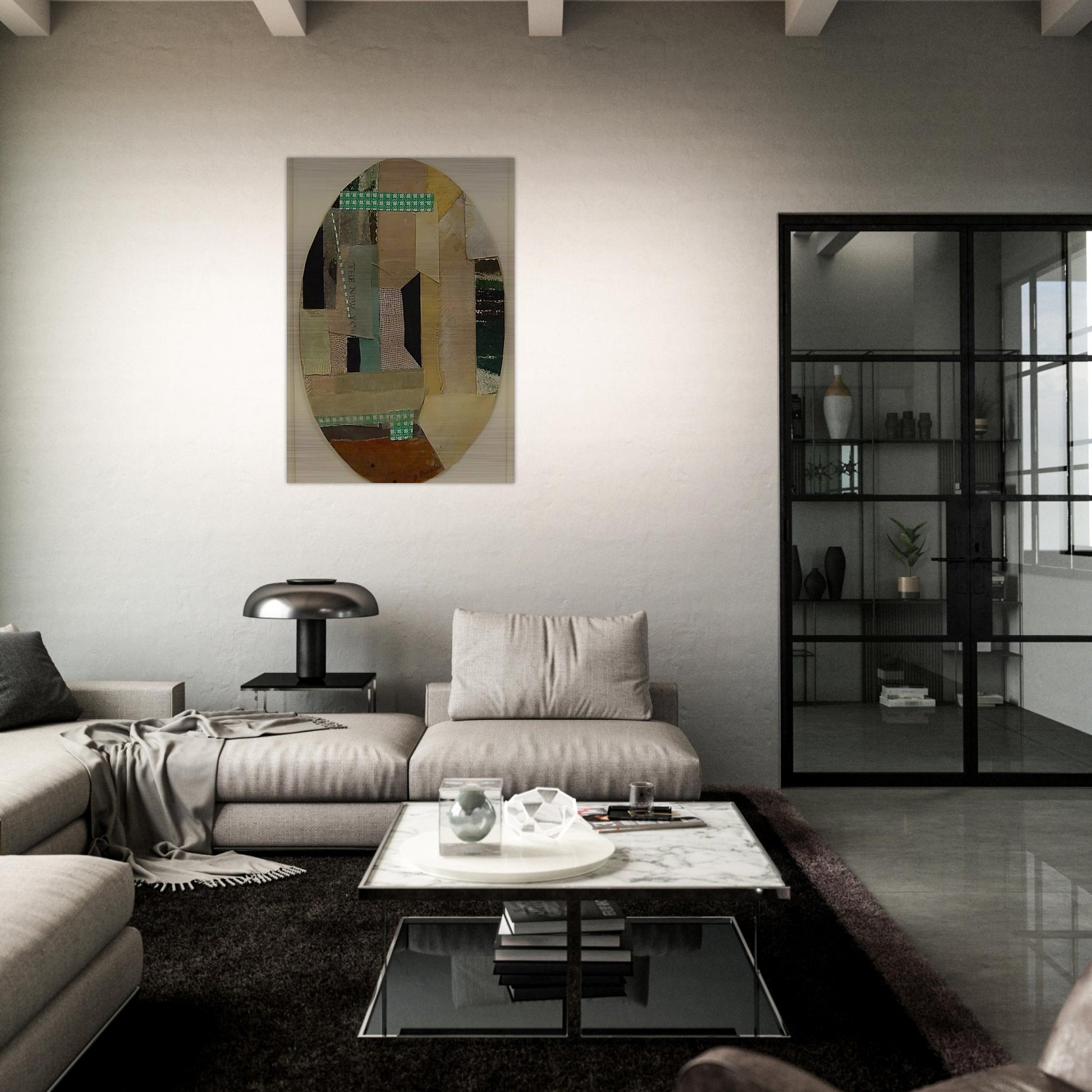 Number 22 - 1950 - Anne Ryan Brushed Aluminum Print - 70x100 cm / 28x40 inches | Anne Ryan Aluminum Print | Anne Ryan Prints