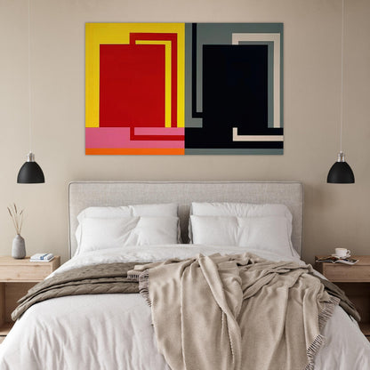 Double Elvis - 1990 - Peter Halley Art Prints - 100x150 cm / 40x60″ inches | Peter Halley Poster | Peter Halley Prints