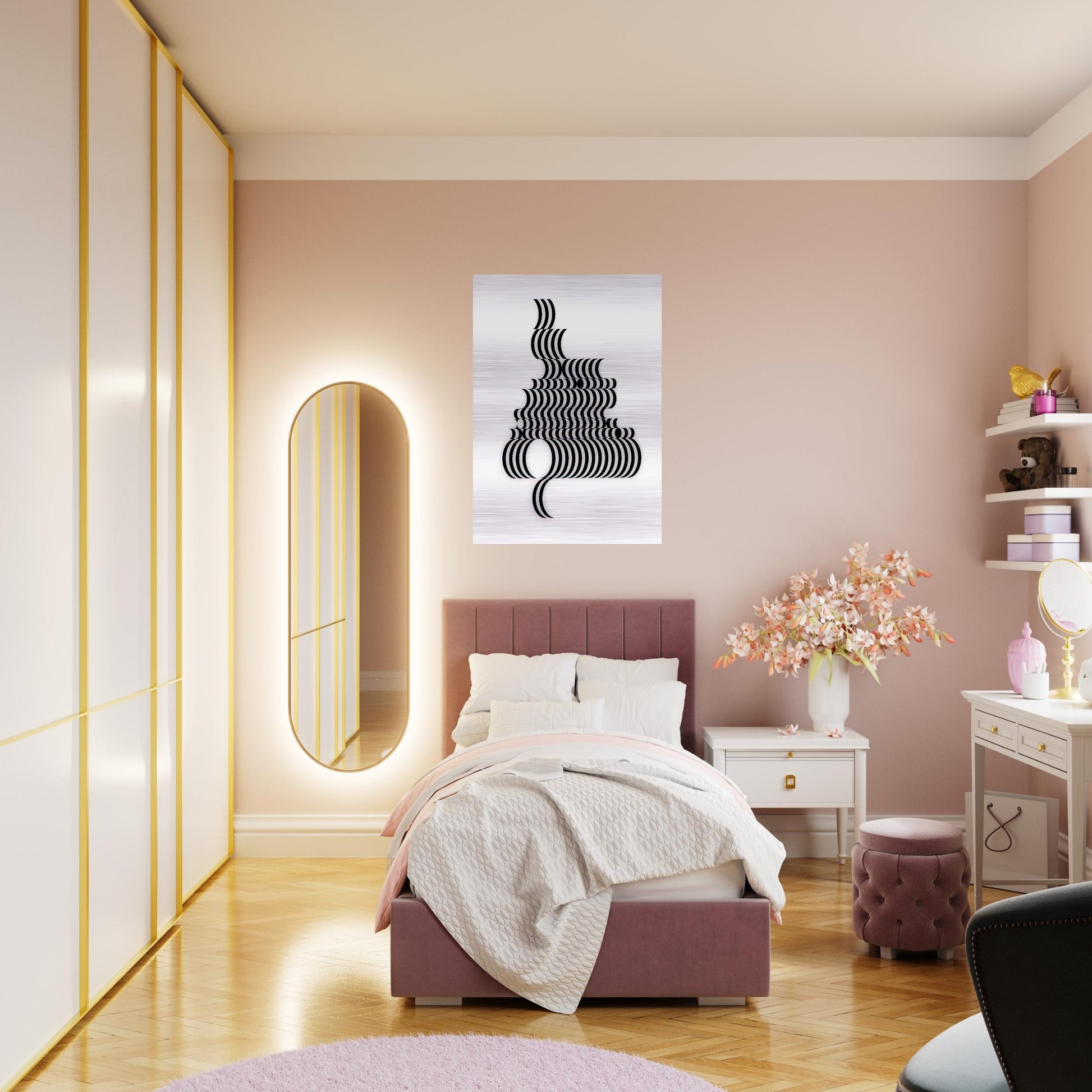 FRAGMENT 2 1965 - Bridget Riley Brushed Aluminum Print - 70x100 cm / 28x40 inches | Bridget Riley Aluminum Print | Bridget Riley Prints