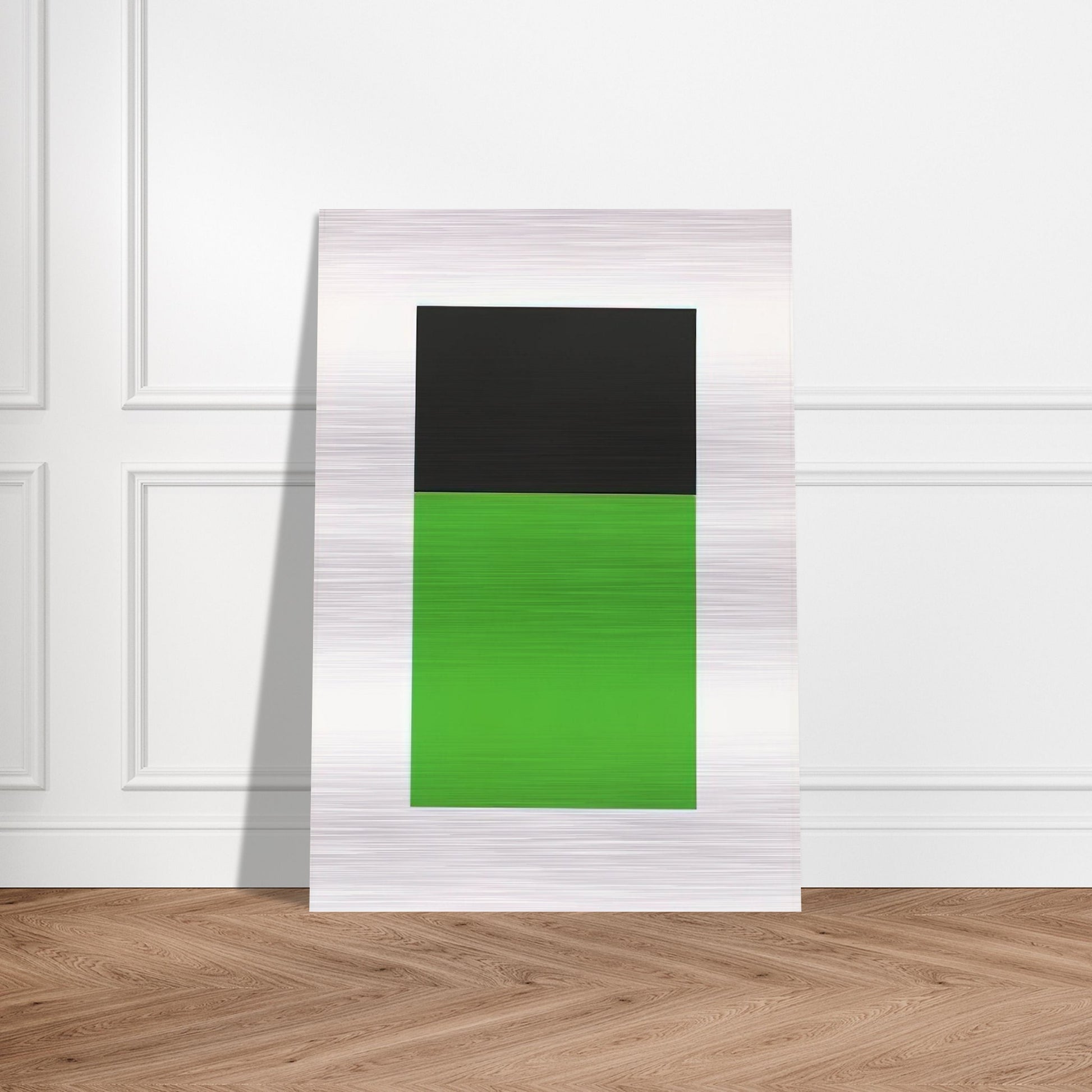 Black-Green from the Series of Ten Lithographs - Ellsworth Kelly Brushed Aluminum Print - 70x100 cm / 28x40 inches | Ellsworth Kelly Aluminum Print | Ellsworth Kelly Prints