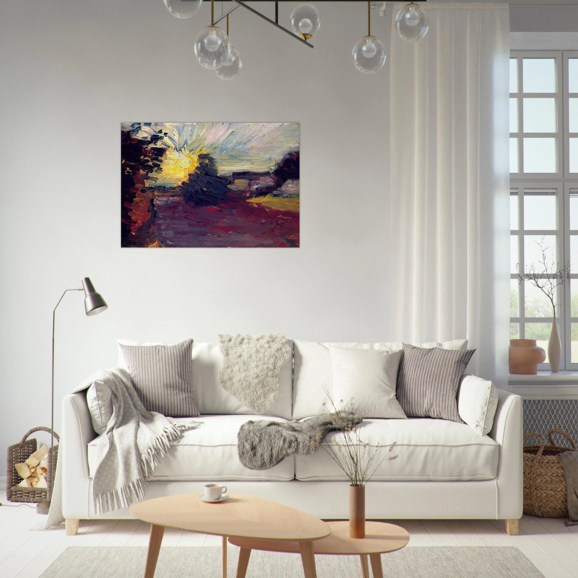 SUNSET IN CORSICA 1898 - Henri Matisse Brushed Aluminum Print - 70x100 cm / 28x40 inches | Henri Matisse Aluminum Print | Henri Matisse Prints
