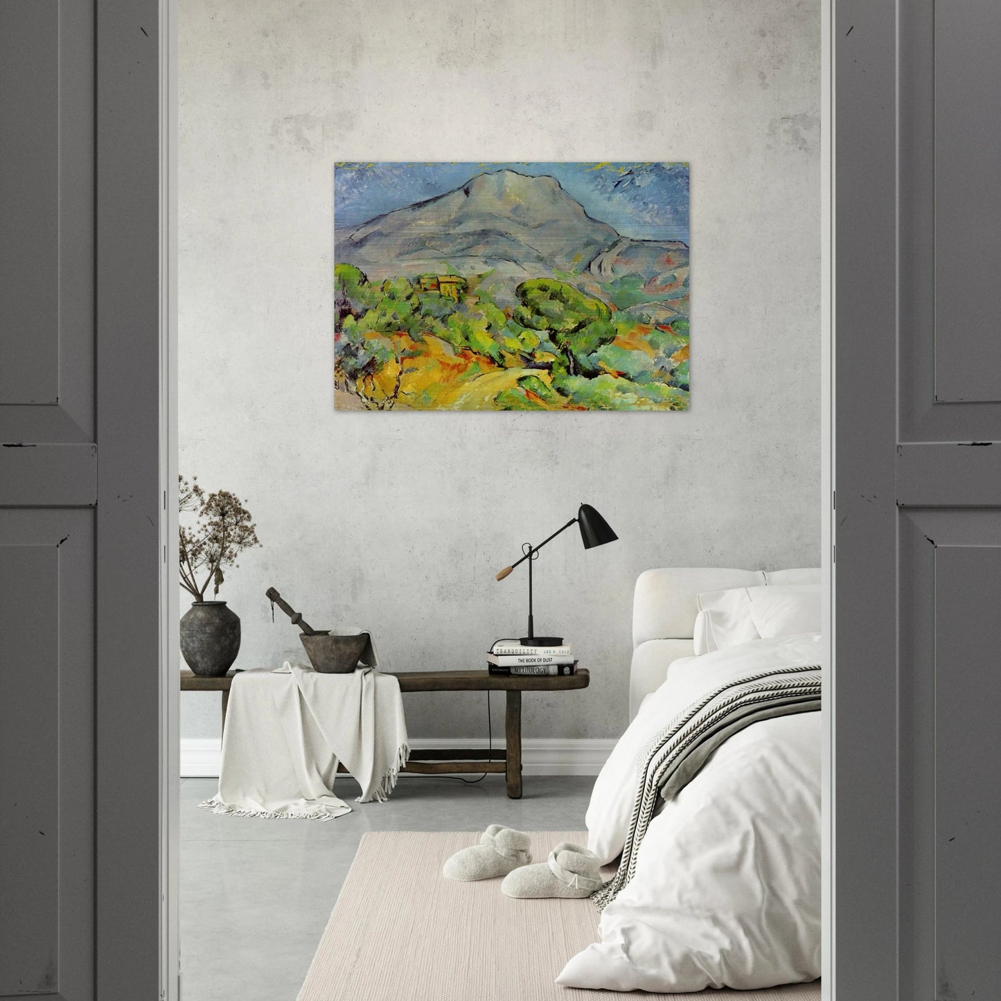 Road near Mont Sainte-Victoire - Paul Cézanne Brushed Aluminum Print - 70x100 cm / 28x40 inches | Paul Cézanne Aluminum Print | Paul Cézanne Prints