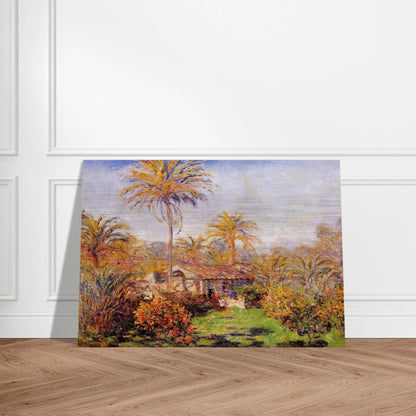 Small Country Farm in Bordighera - claude monet Brushed Aluminum Print - 70x100 cm / 28x40 inches | claude monet Aluminum Print | claude monet Prints