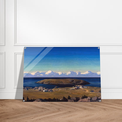 Island Village, Coast of Maine - Rockwell Kent Acrylic Print - 70x100 cm / 28x40″ inches