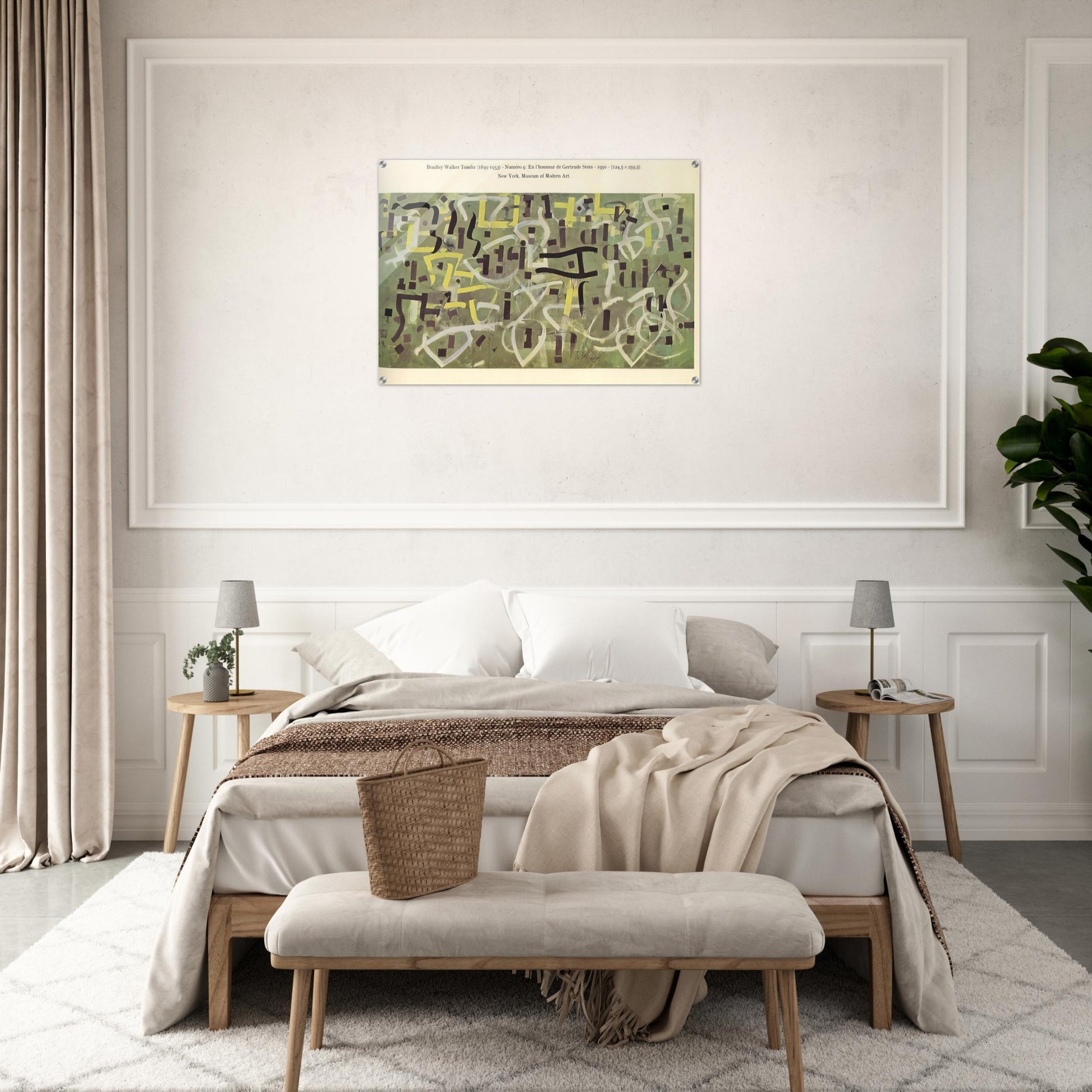 Number 9. In Praise of Gertrude Stein - 1950 - Bradley Walker Tomlin Acrylic Print - 70x100 cm / 28x40″ inches