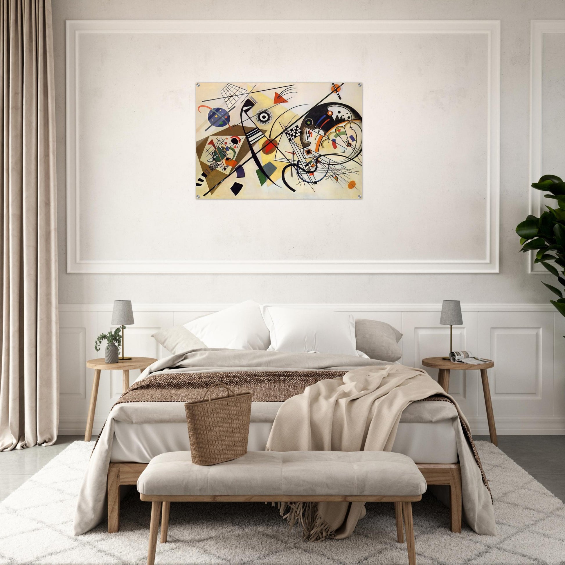 TRANSVERSE LINE 1923 - Wassily Kandinsky Acrylic Print - 70x100 cm / 28x40″ inches