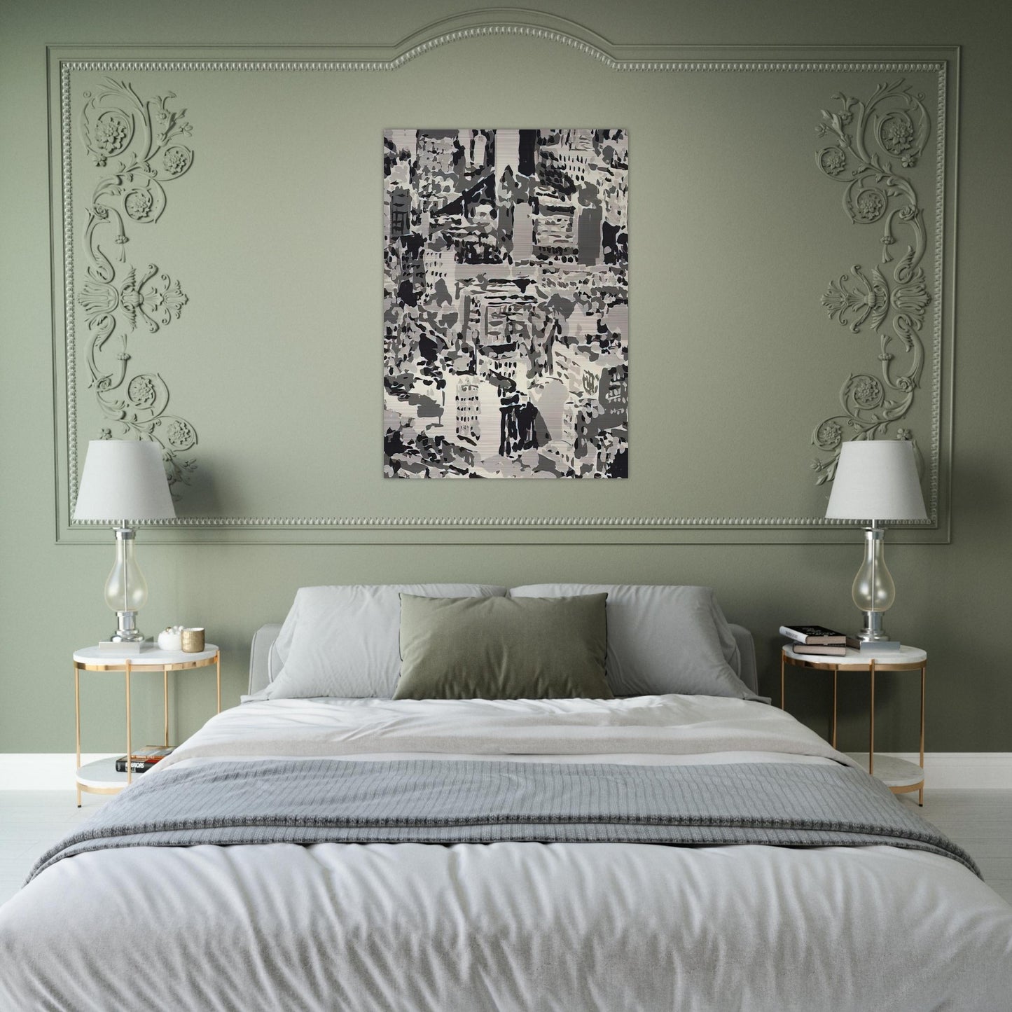 TOWNSCAPE 1969 - Gerhard Richter Brushed Aluminum Print - 70x100 cm / 28x40 inches | Gerhard Richter Aluminum Print | Gerhard Richter Prints