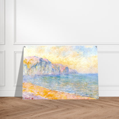 Cliffs at Pourville, Morning - claude monet Acrylic Print - 70x100 cm / 28x40″ inches