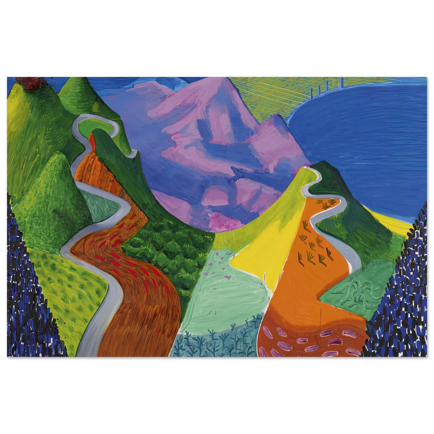 David Hockney - David Hockney Wall art - 45x60 cm / 18x24 inches - Fine Art Poster-canvas - -
