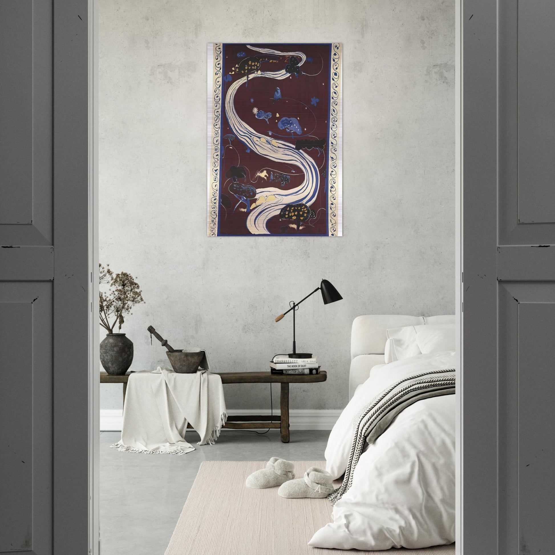 The River - figurative - Brett Whiteley Brushed Aluminum Print - 70x100 cm / 28x40 inches | Brett Whiteley Aluminum Print | Brett Whiteley Prints