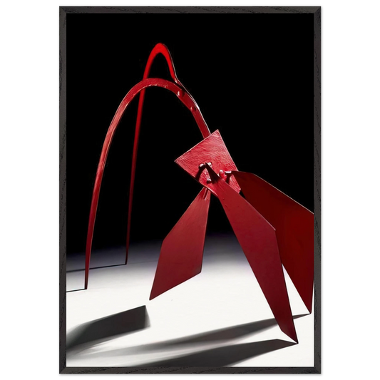 MAQUETTE FOR FLAMINGO 1972 - Alexander Calder 70x100 cm / 28x40 inches Framed Art Print – Black Wooden Frame