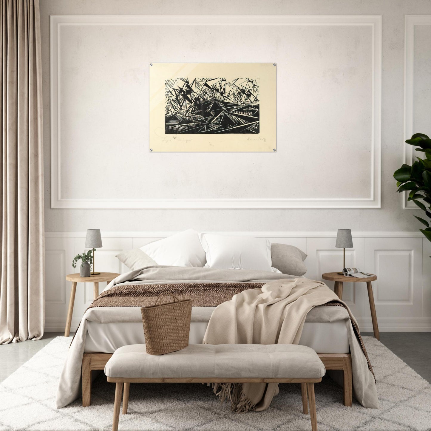 HANSEATIC SHIPS HANSASCHIFFE 1919 - Lyonel Feininger Acrylic Print - 70x100 cm / 28x40″ inches