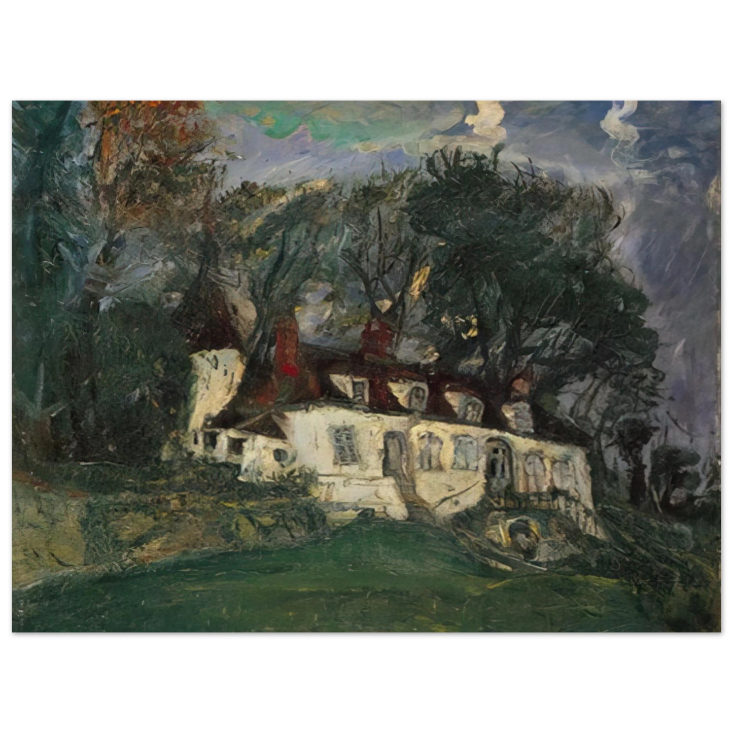 Chaim Soutine - HOUSE AT OISEME 1934  75x100 cm / 30x40inches Fine Art Poster