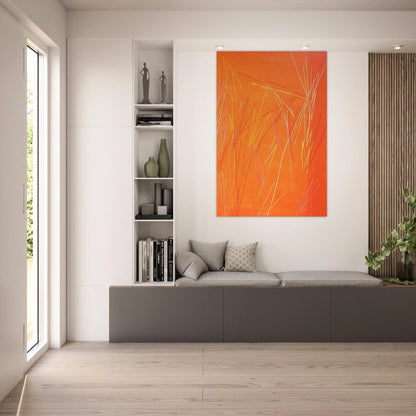 Fire Flute - 1974 - Ronnie Landfield Art Prints - 100x150 cm / 40x60″ inches | Ronnie Landfield Poster | Ronnie Landfield Prints