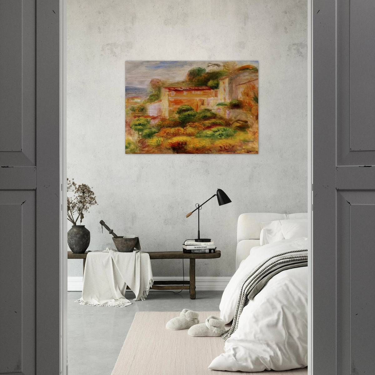 Maison de la Poste - Pierre-Auguste Renoir Brushed Aluminum Print - 70x100 cm / 28x40 inches | Pierre-Auguste Renoir Aluminum Print | Pierre-Auguste Renoir Prints