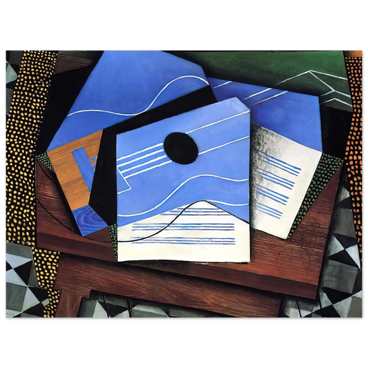 Juan Gris - GUITAR ON A TABLE 1915  75x100 cm / 30x40inches Fine Art Poster