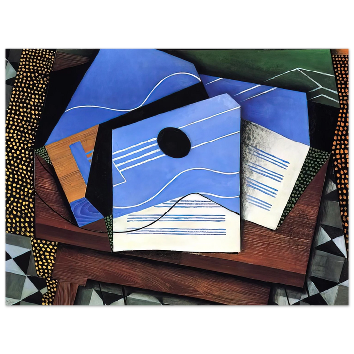 Juan Gris - GUITAR ON A TABLE 1915  75x100 cm / 30x40inches Fine Art Poster