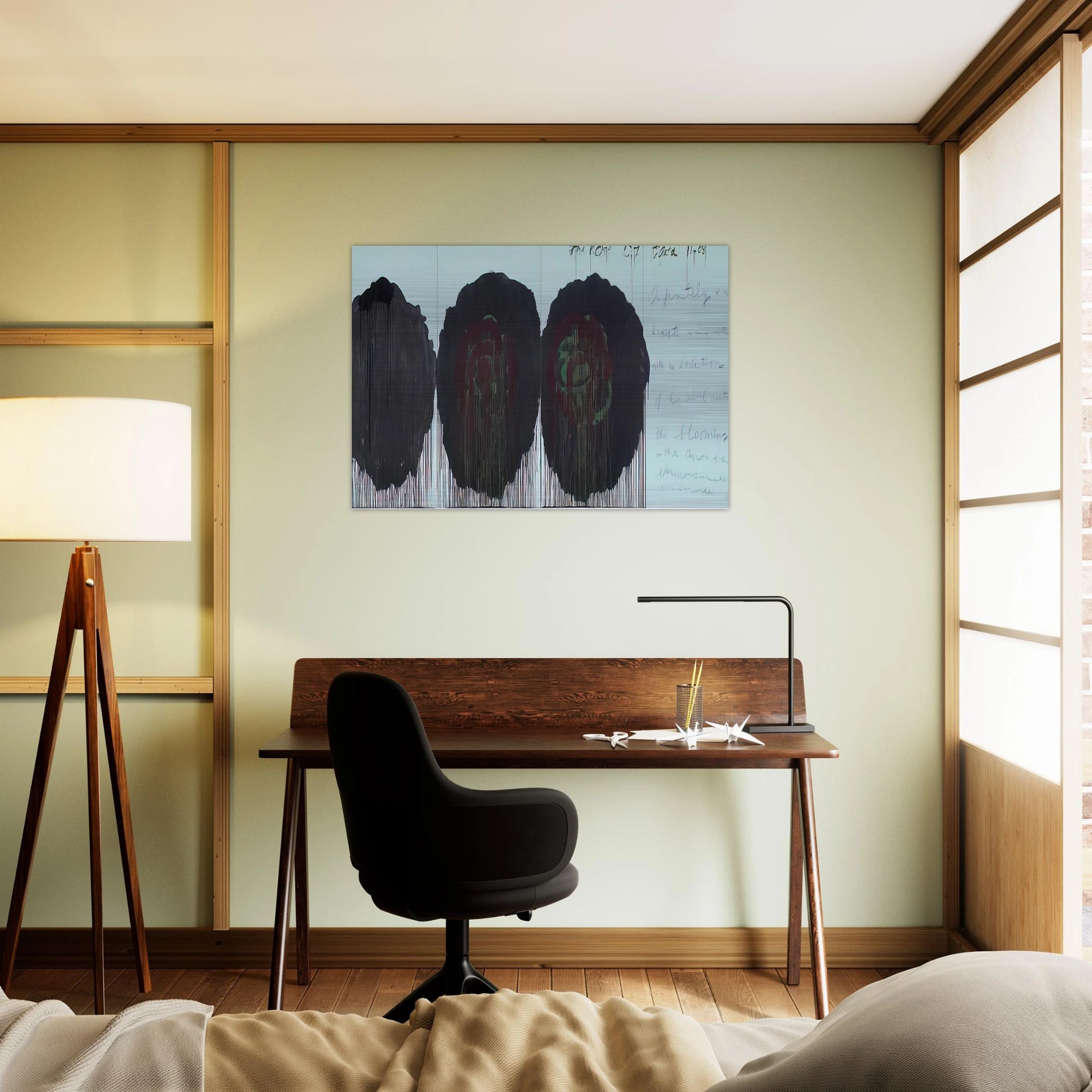 The Rose  V  - Cy Twombly Brushed Aluminum Print - 70x100 cm / 28x40 inches | Cy Twombly Aluminum Print | Cy Twombly Prints