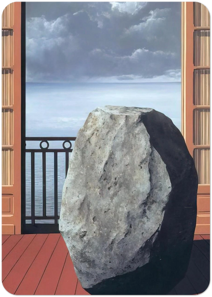 INVISIBLE WORLD 1954 By Rene Magritte Pack of 10 Post Cards | Rene Magritte Post Cards | A6 (10.5 x 14.8 cm) - 4.1 x 5.8 inches