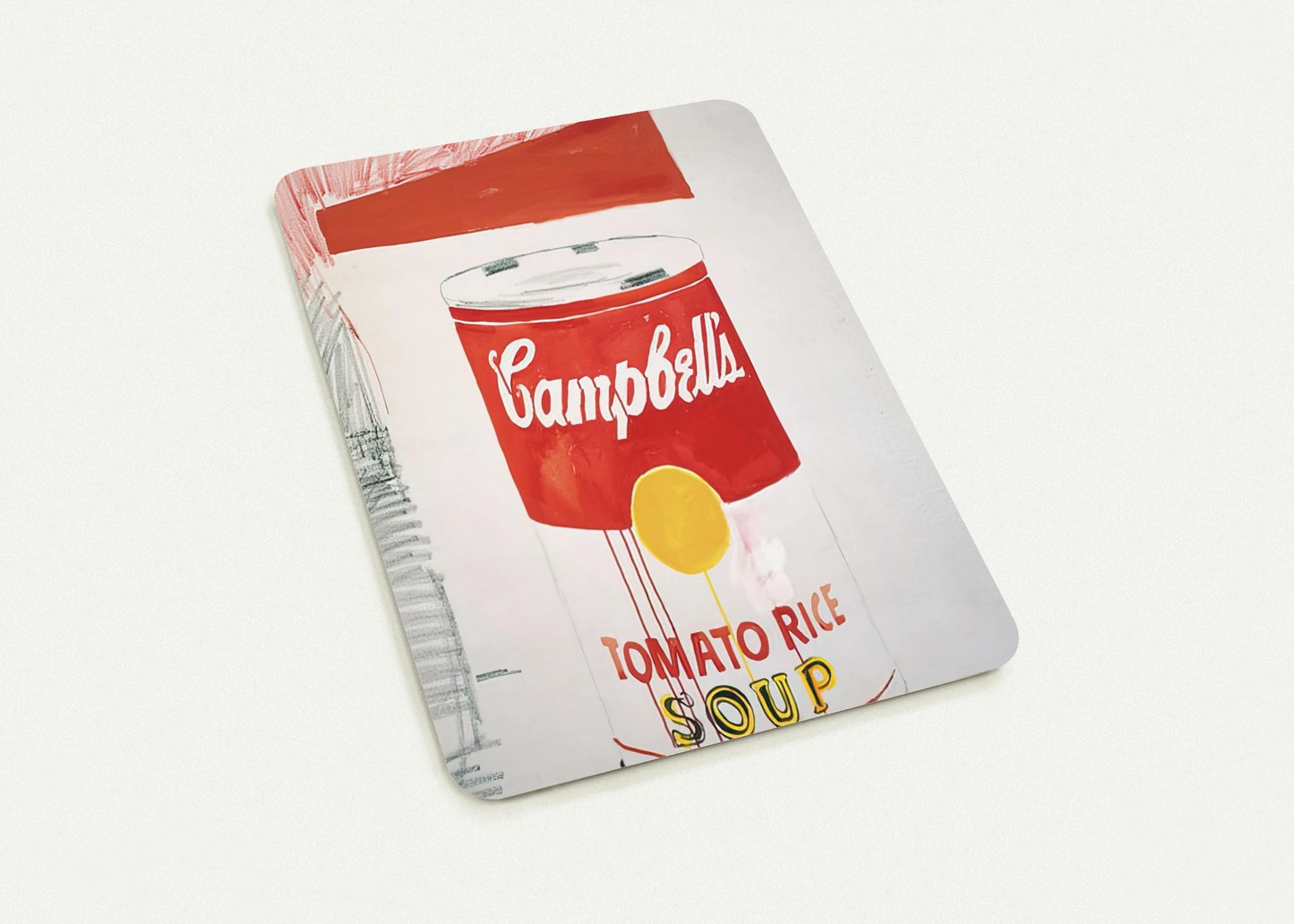 Campbell's Soup Can  Tomato Rice  By Andy Warhol Pack of 10 Post Cards | Andy Warhol Post Cards | A6 (10.5 x 14.8 cm) - 4.1 x 5.8 inches