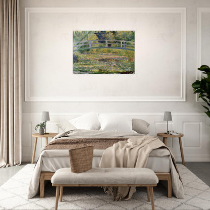 The Japanese Bridge The Water-Lily Pond - claude monet Acrylic Print - 70x100 cm / 28x40″ inches | claude monet Wall Art | claude monet Prints