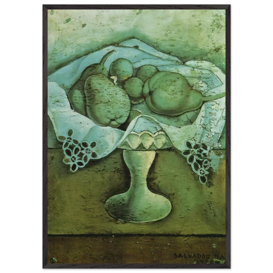 STILL LIFE 6 N2 - Salvador Dali 70x100 cm / 28x40 inches Framed Art Print – Black Wooden Frame