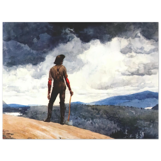 Winslow Homer - THE WOODCUTTER  75x100 cm / 30x40inches Fine Art Poster