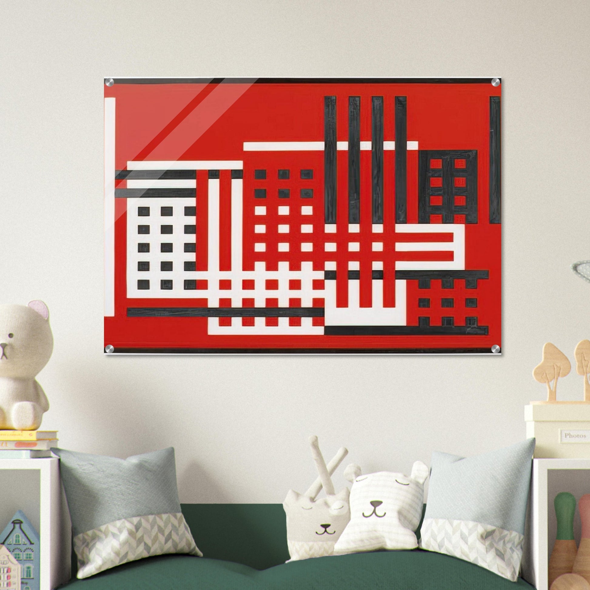 FACTORY 1925 - Josef Albers Acrylic Print - 70x100 cm / 28x40″ inches