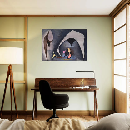 Magical Forms - 1945 - Lorser Feitelson Brushed Aluminum Print - 70x100 cm / 28x40 inches | Lorser Feitelson Aluminum Print | Lorser Feitelson Prints