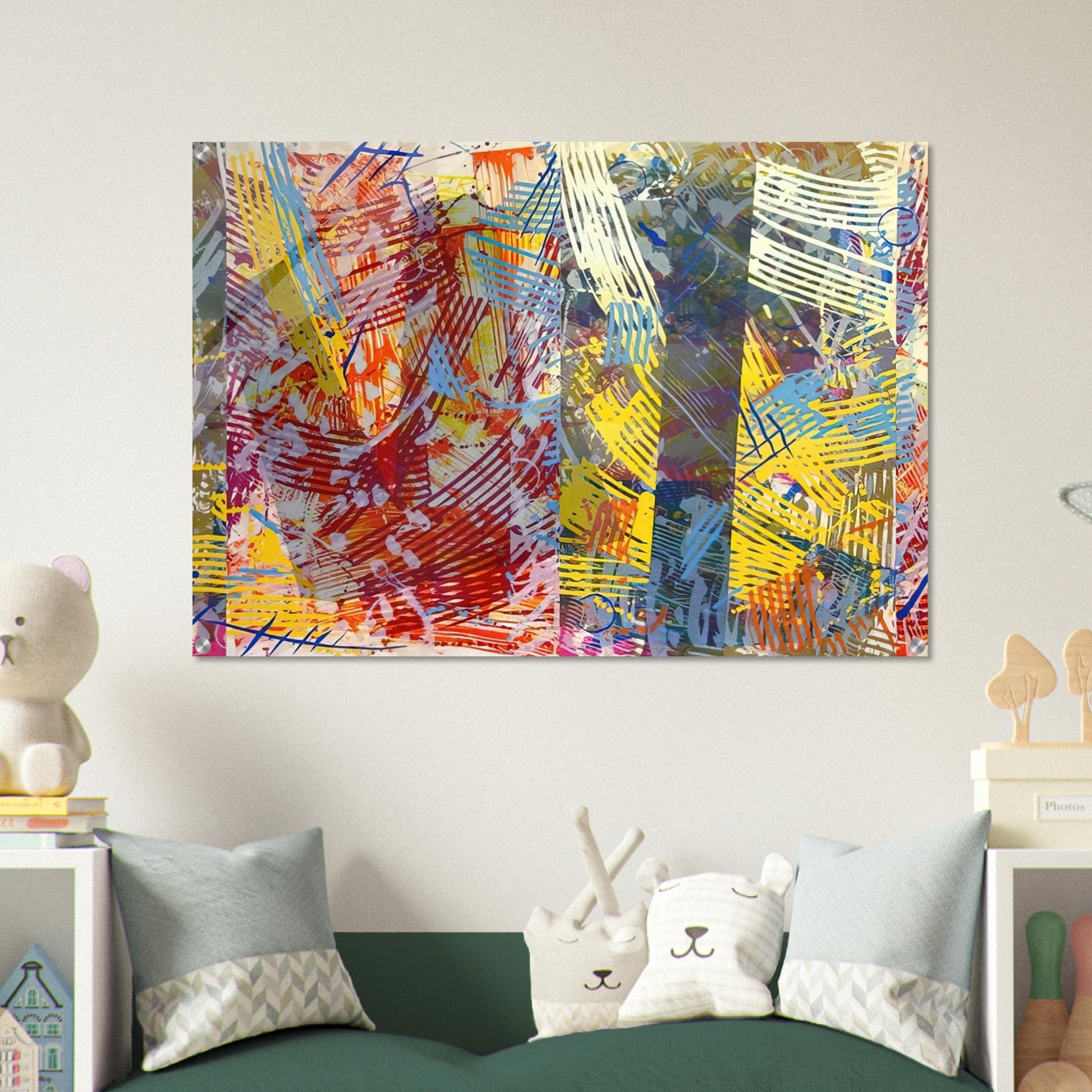 Pretty Boxes - Sam Gilliam Acrylic Print - 70x100 cm / 28x40″ inches | Sam Gilliam Wall Art | Sam Gilliam Prints