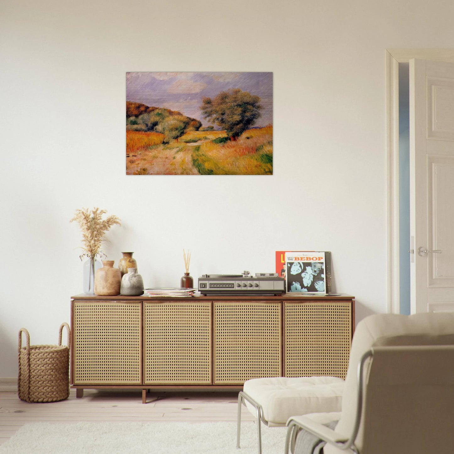 Fields of Wheat - Pierre-Auguste Renoir Brushed Aluminum Print - 70x100 cm / 28x40 inches | Pierre-Auguste Renoir Aluminum Print | Pierre-Auguste Renoir Prints