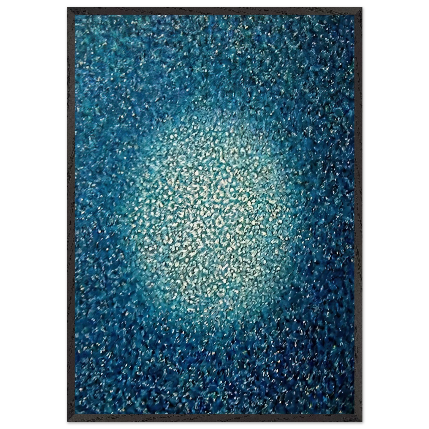 Blue Prescence - Richard Pousette-Dart 70x100 cm / 28x40 inches Framed Art Print – Black Wooden Frame