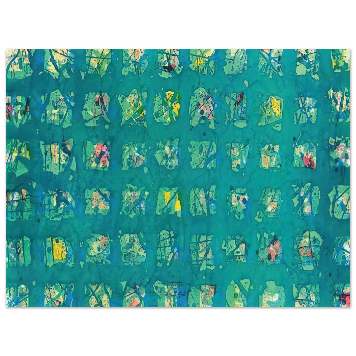 Sam Francis - La Primavera Fredda  Cold Spring   75x100 cm / 30x40inches Fine Art Poster