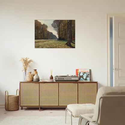 The Pave de Chailly - claude monet Brushed Aluminum Print - 70x100 cm / 28x40 inches | claude monet Aluminum Print | claude monet Prints