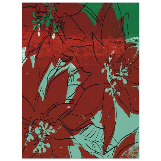 Andy Warhol - Poinsettias Fine Art Poster