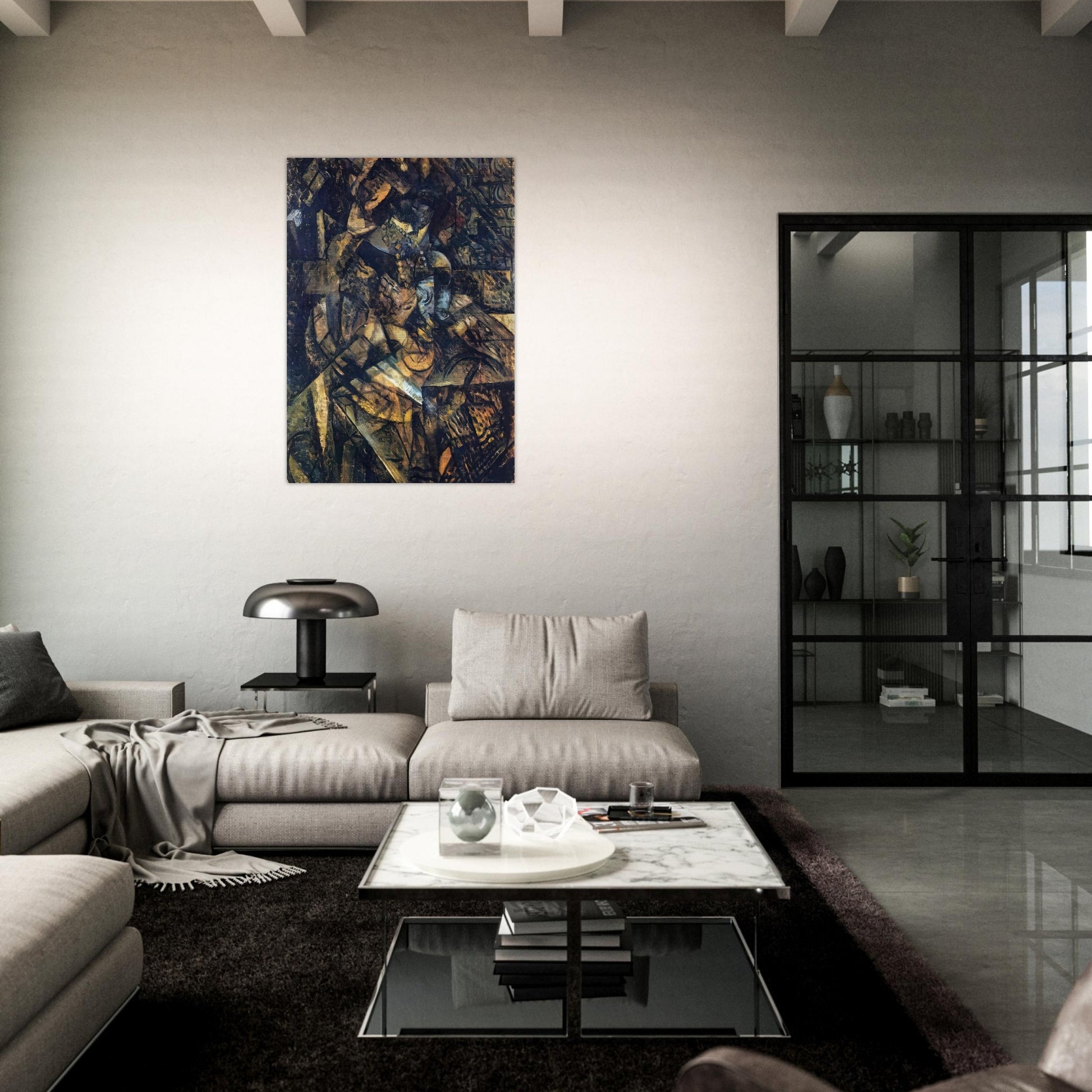 QUIRINAL STABLES - Carlo Carra Brushed Aluminum Print - 70x100 cm / 28x40 inches | Carlo Carra Aluminum Print | Carlo Carra Prints