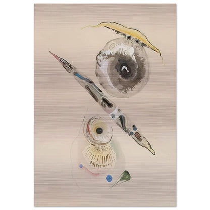 UNTITLED - Rudolf Bauer Brushed Aluminum Print - 70x100 cm / 28x40 inches | Rudolf Bauer Aluminum Print | Rudolf Bauer Prints