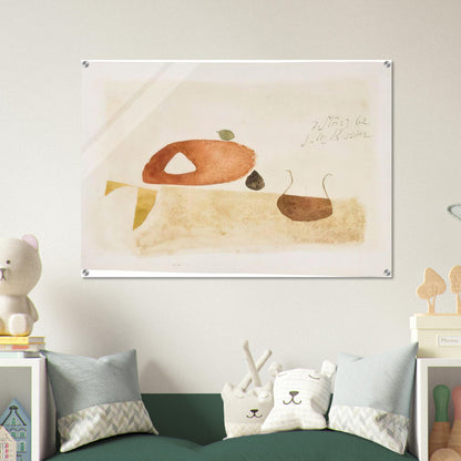 Komposition 7. März 62 - 1962 - Julius Bissier Acrylic Print - 70x100 cm / 28x40″ inches
