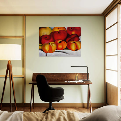 Apple Family II - Georgia O'Keeffe Brushed Aluminum Print - 70x100 cm / 28x40 inches | Georgia O'Keeffe Aluminum Print | Georgia O'Keeffe Prints