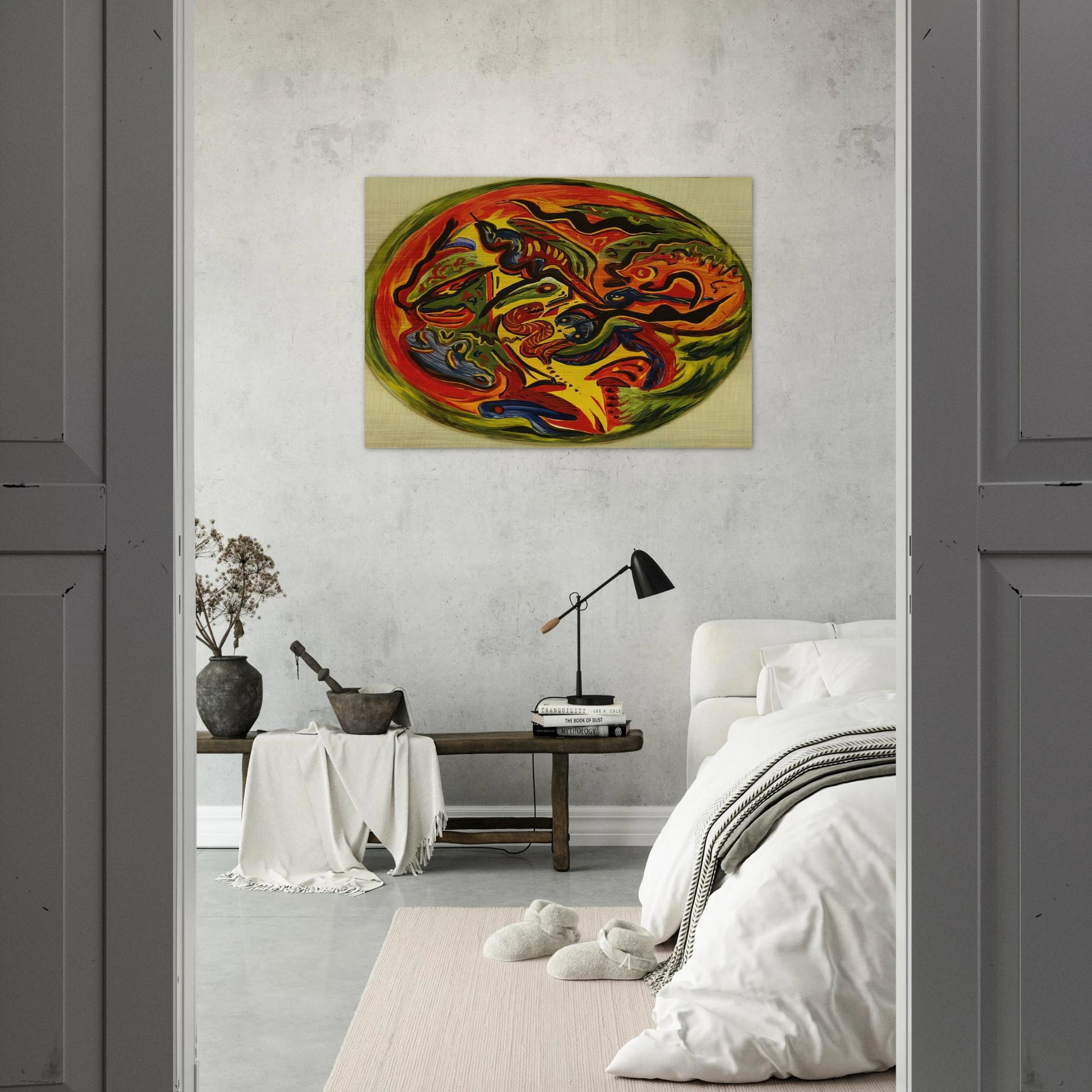 CIRCLE 1941 - Jackson Pollock Brushed Aluminum Print - 70x100 cm / 28x40 inches | Jackson Pollock Aluminum Print | Jackson Pollock Prints