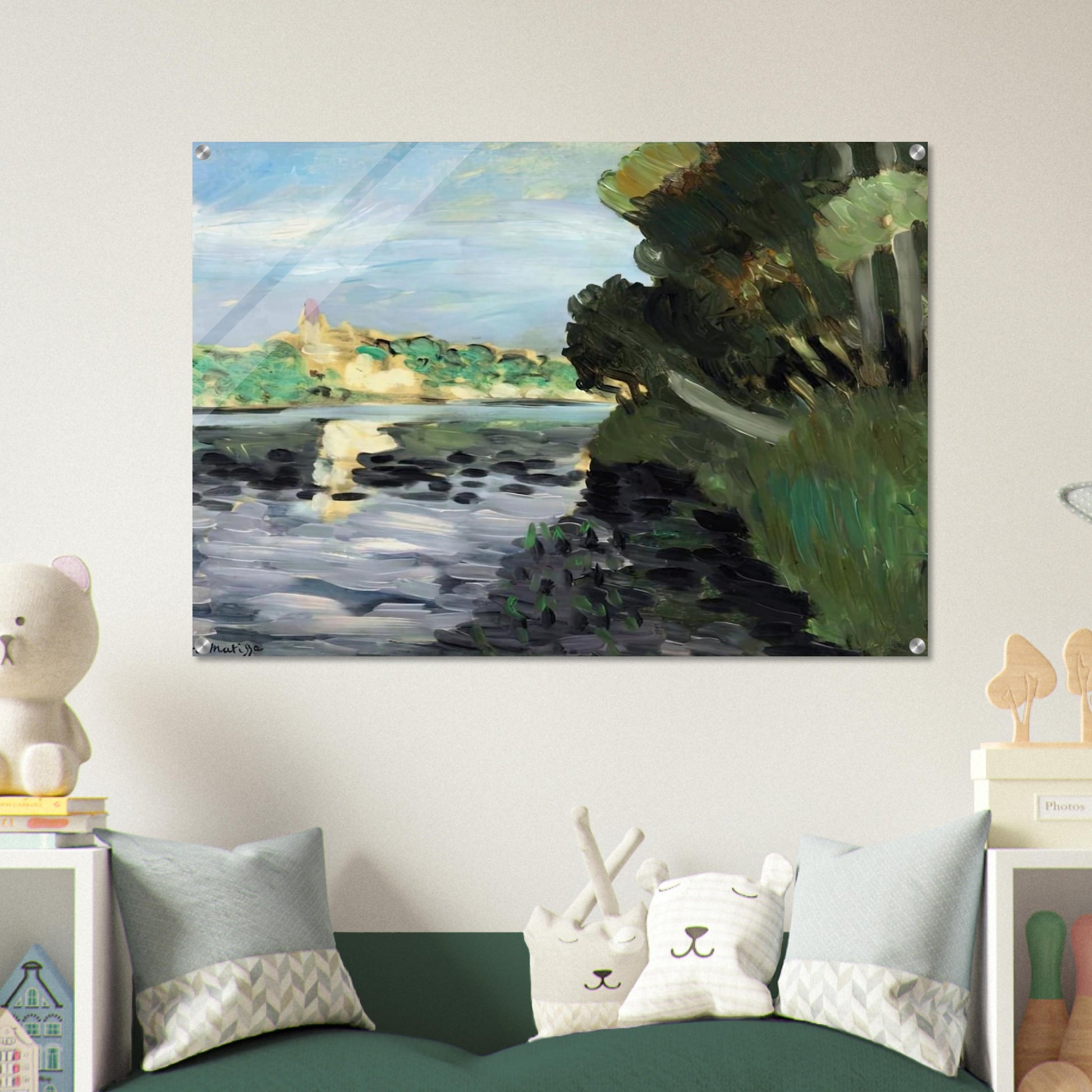 BORDS DE LA SEINE A VETHEUIL 1920 - Henri Matisse Acrylic Print - 70x100 cm / 28x40″ inches