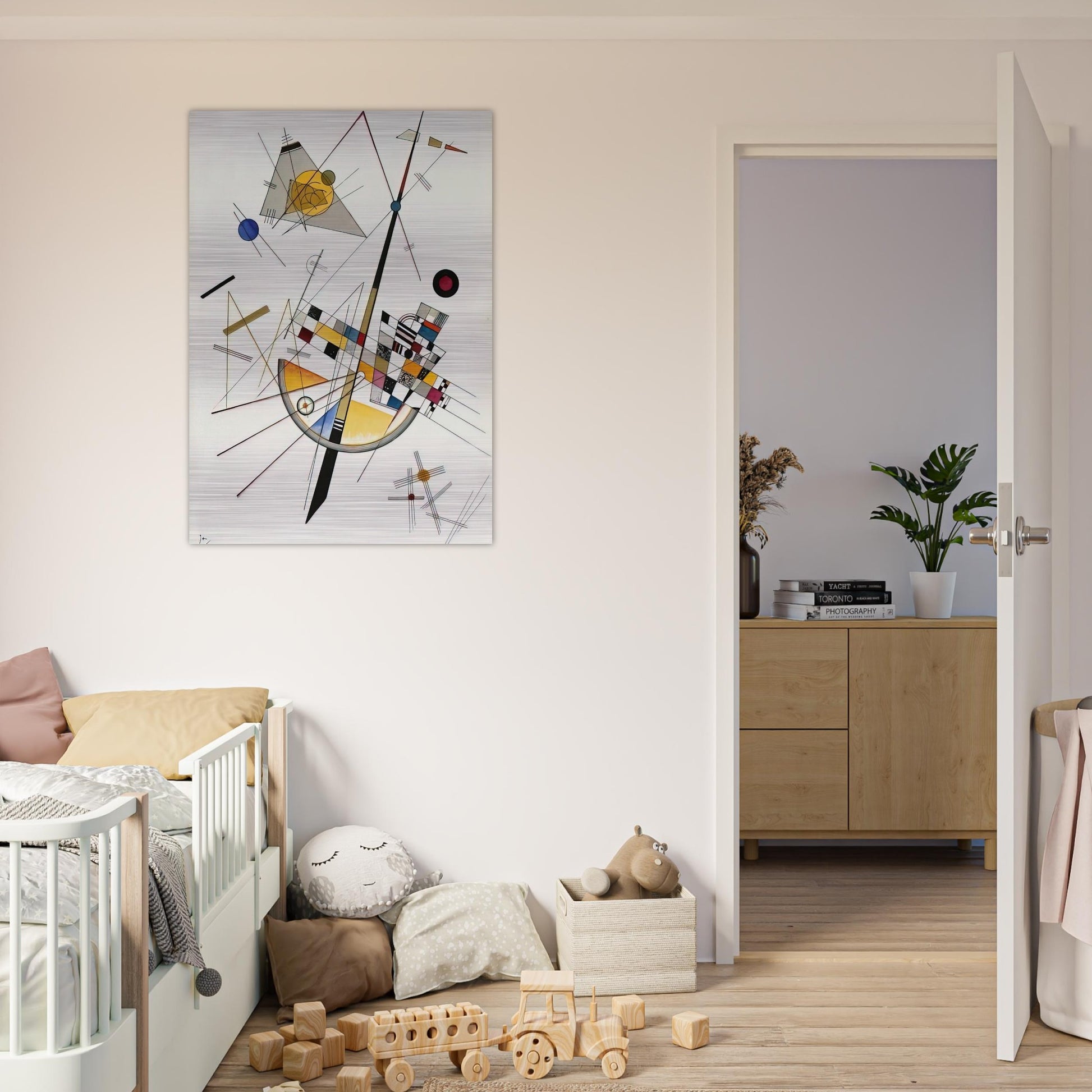 DELICATE TENSION NO 85 1923 - Wassily Kandinsky Brushed Aluminum Print - 70x100 cm / 28x40 inches | Wassily Kandinsky Aluminum Print | Wassily Kandinsky Prints